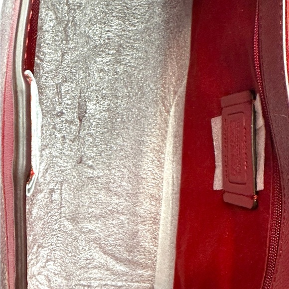 Coach Red Horse and Carriage Tote Bag with Monogram Pattern- Like New - Picture 9 of 12